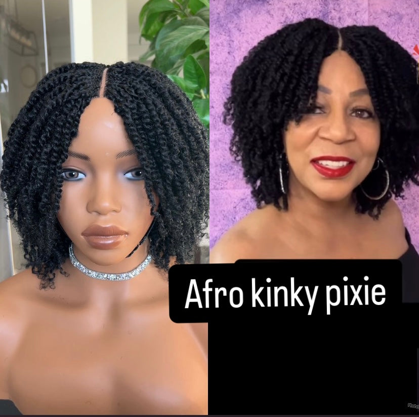 Afro kinky pixie
