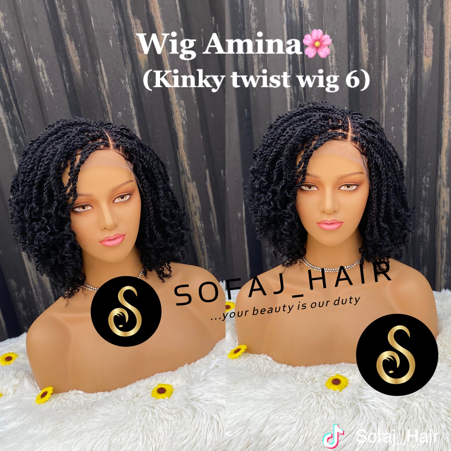 Wig Amina. (Kinky twist wig 6)