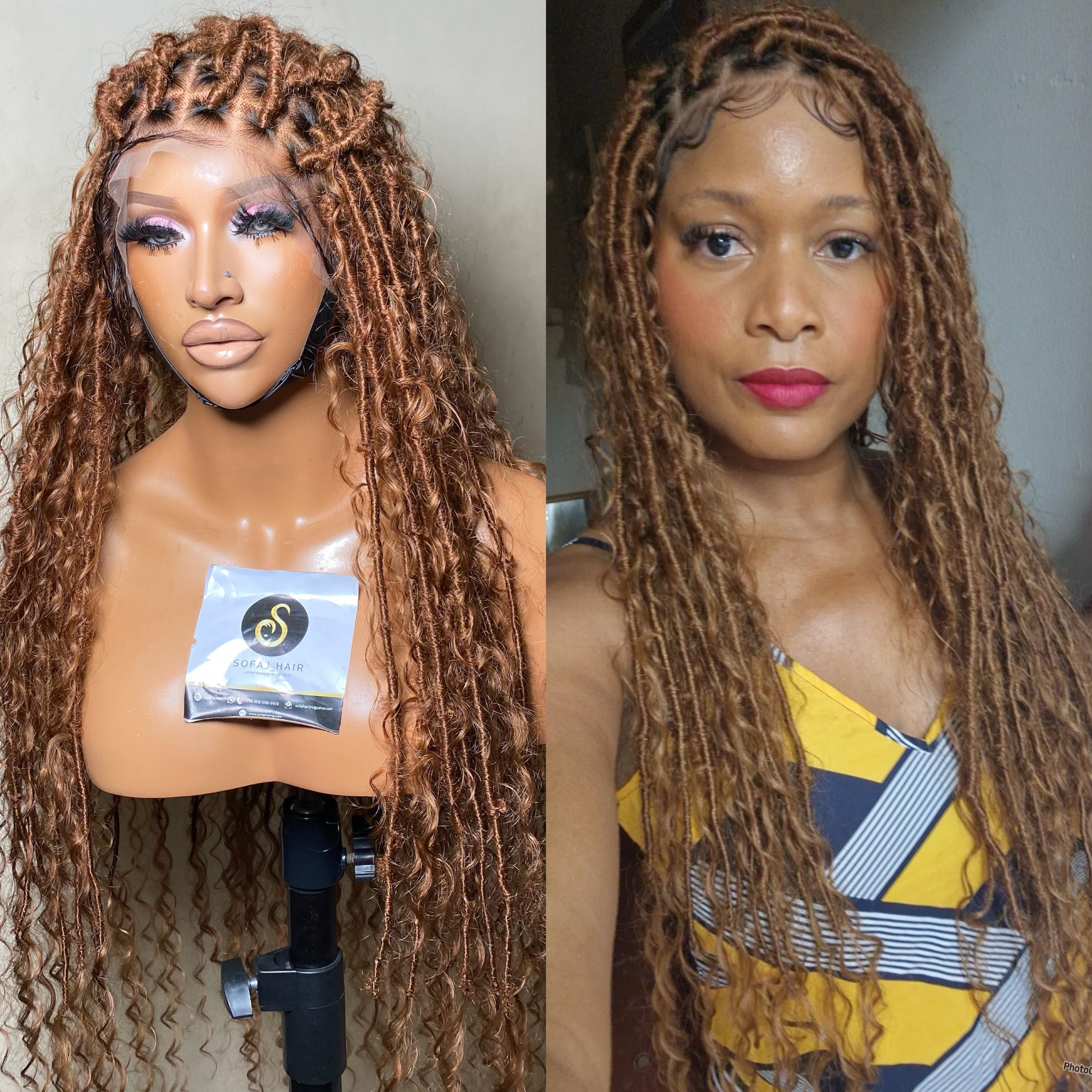 Boho locs wig