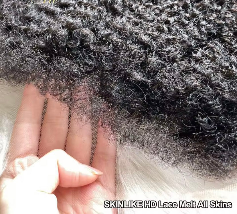 13x4 HD Natural Afro kinky base