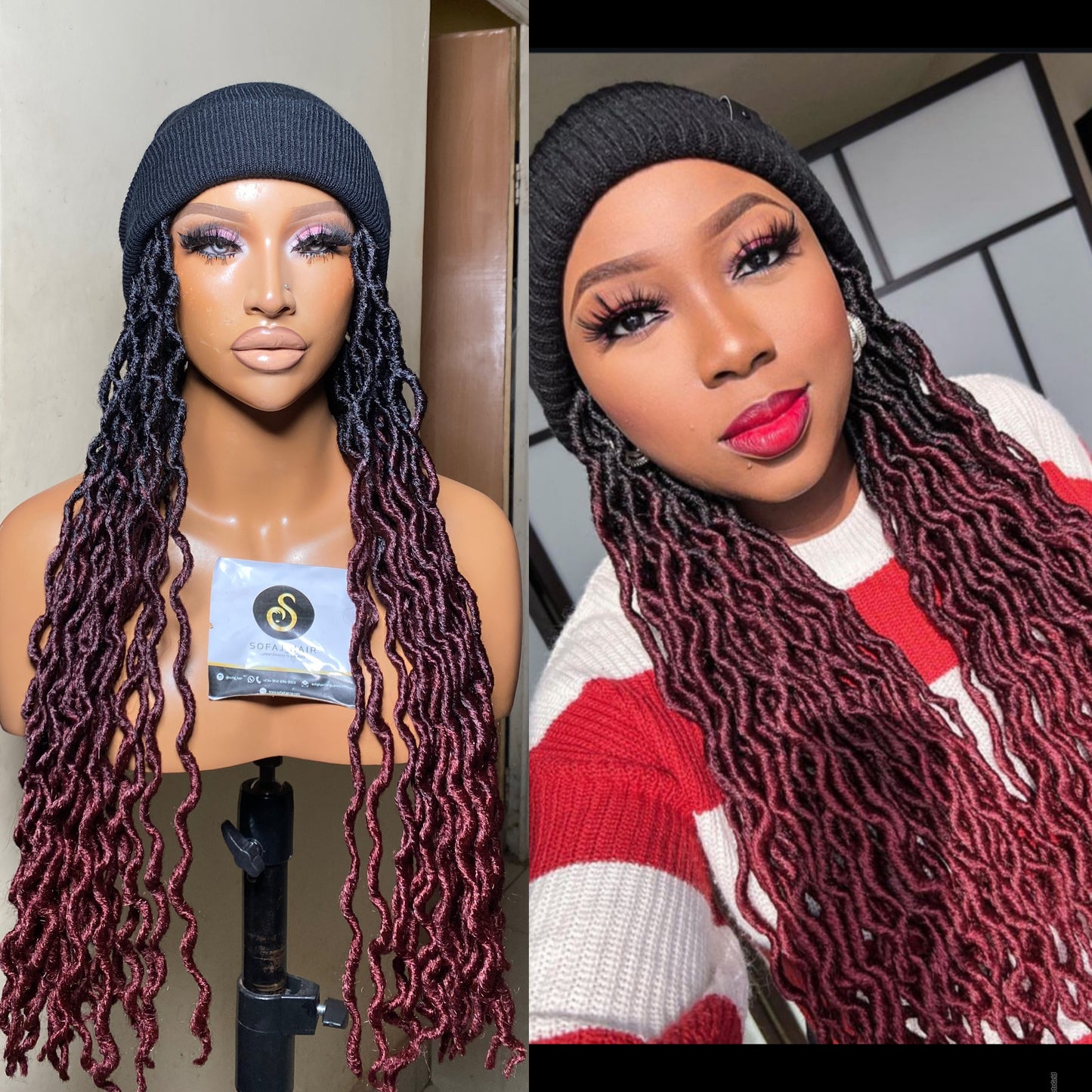 Gypsy locs band wig