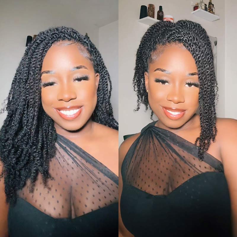 Afro kinky twist wig(human hair)