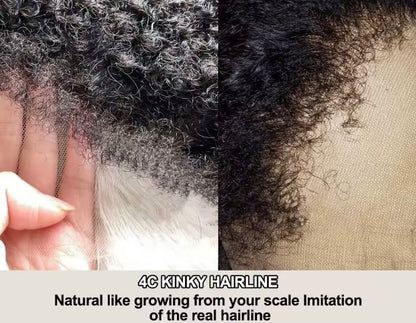 13x6 HD Natural Afro kinky base