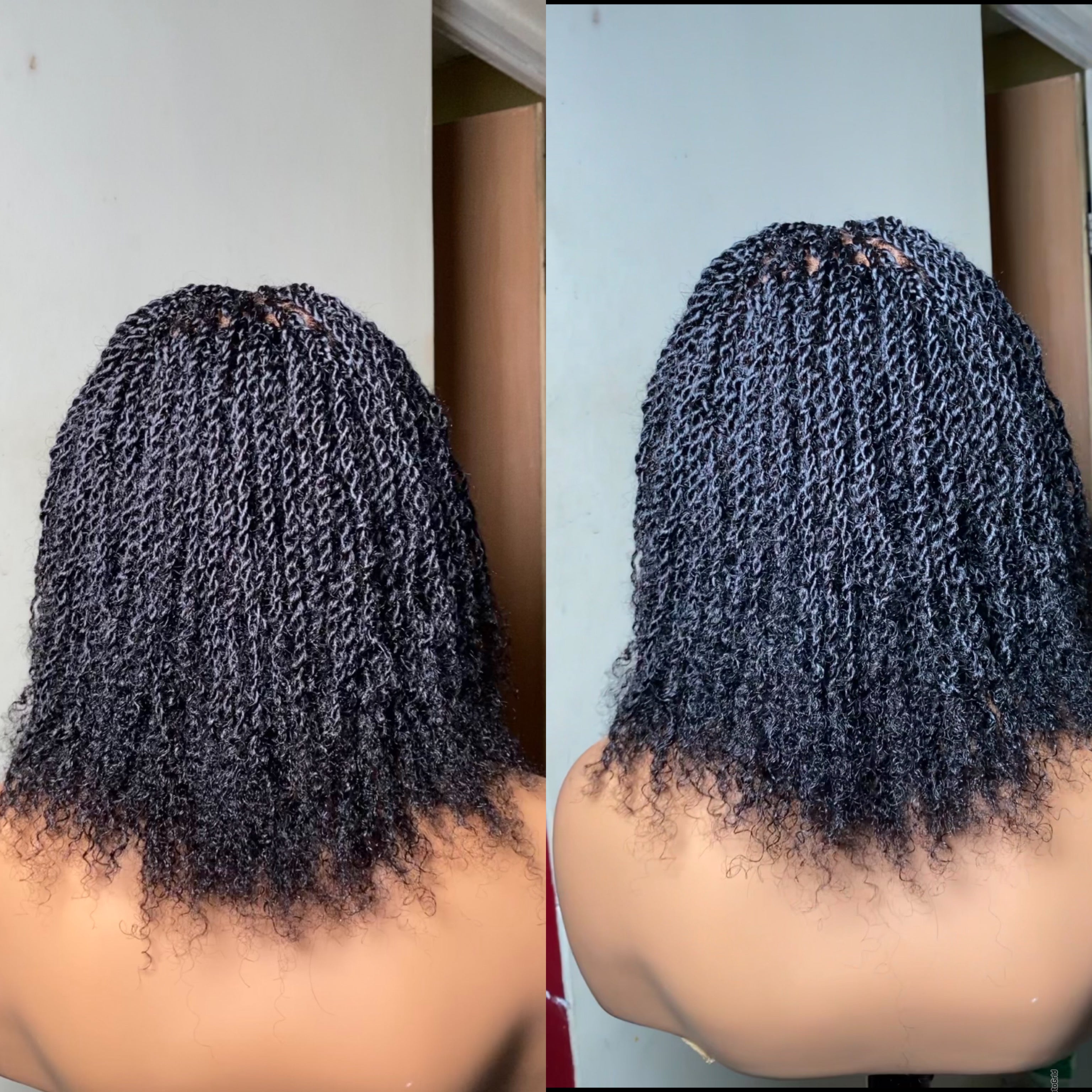 Wig Cherry (100% Afro kinky bulk human hair with HD 4c baby hairs)