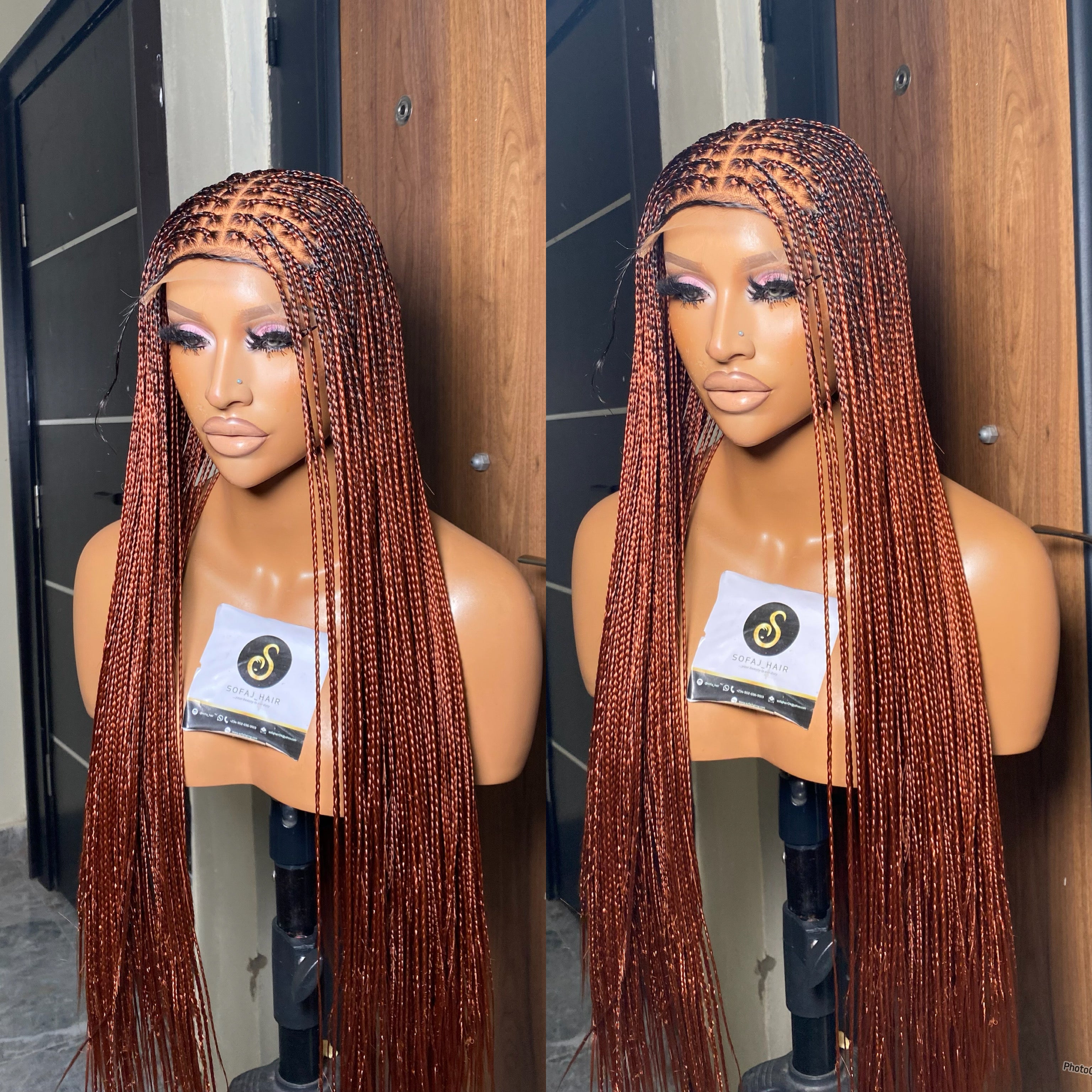 Bone straight braids wig