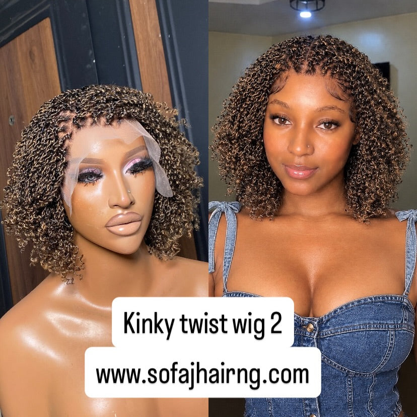 Kinky twist wig 2(Color T27)