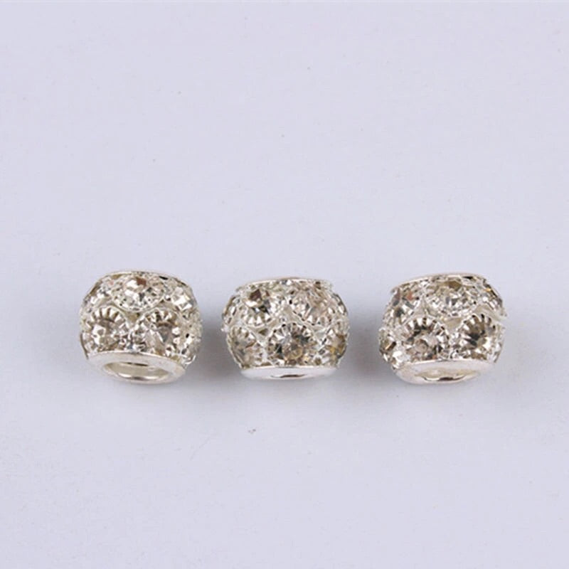 Rhinestone hair beads