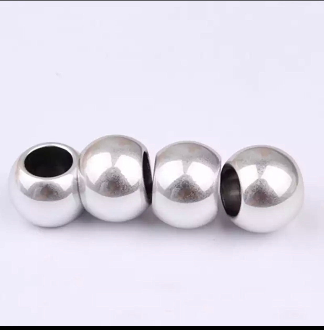 Rhodium Ring decorative tubes