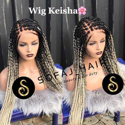 Wig Keisha. (Full lace box braids)