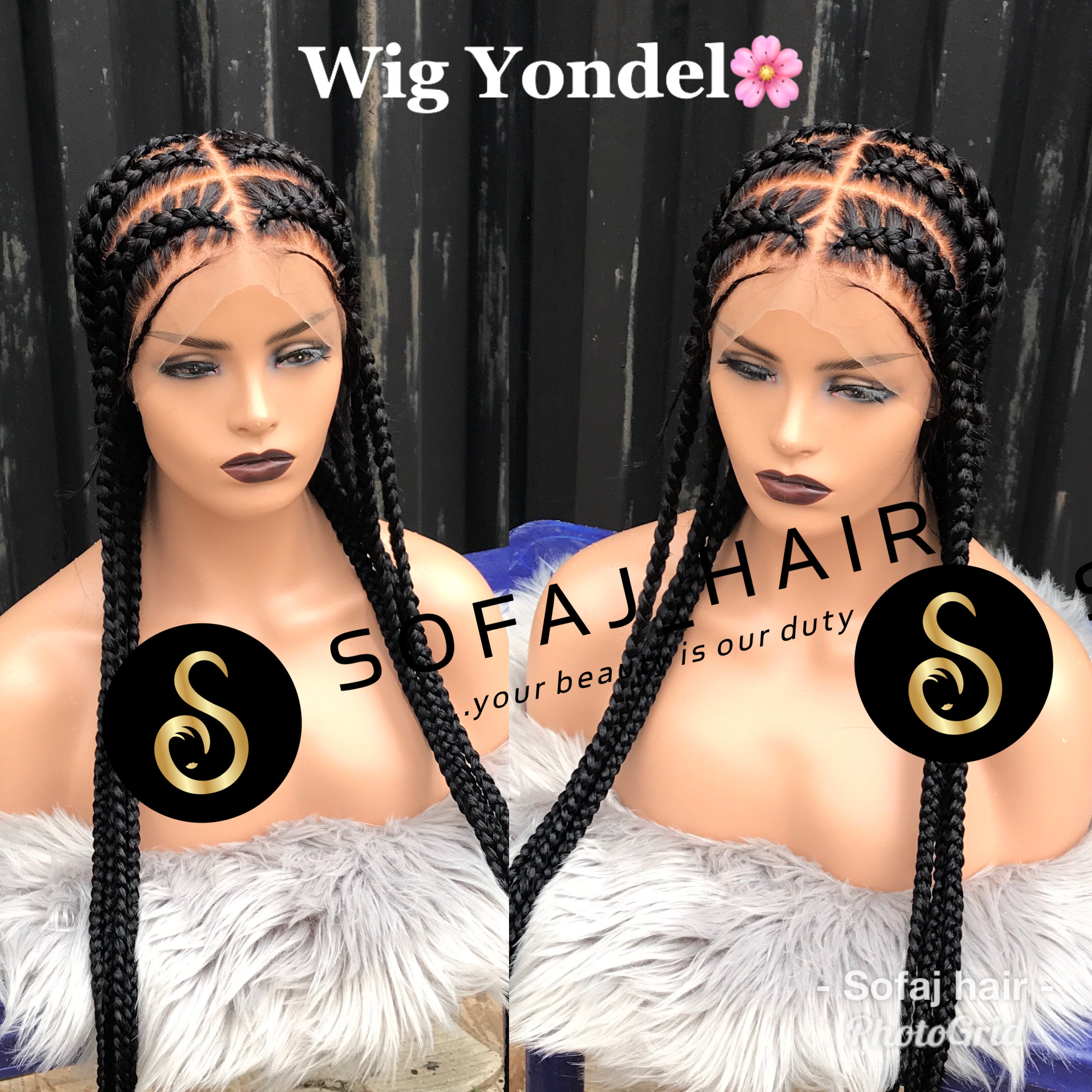Wig Yondel. (Pop smoke braids)