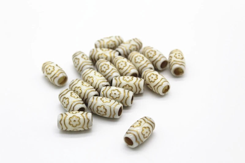 Acrylic hair beads