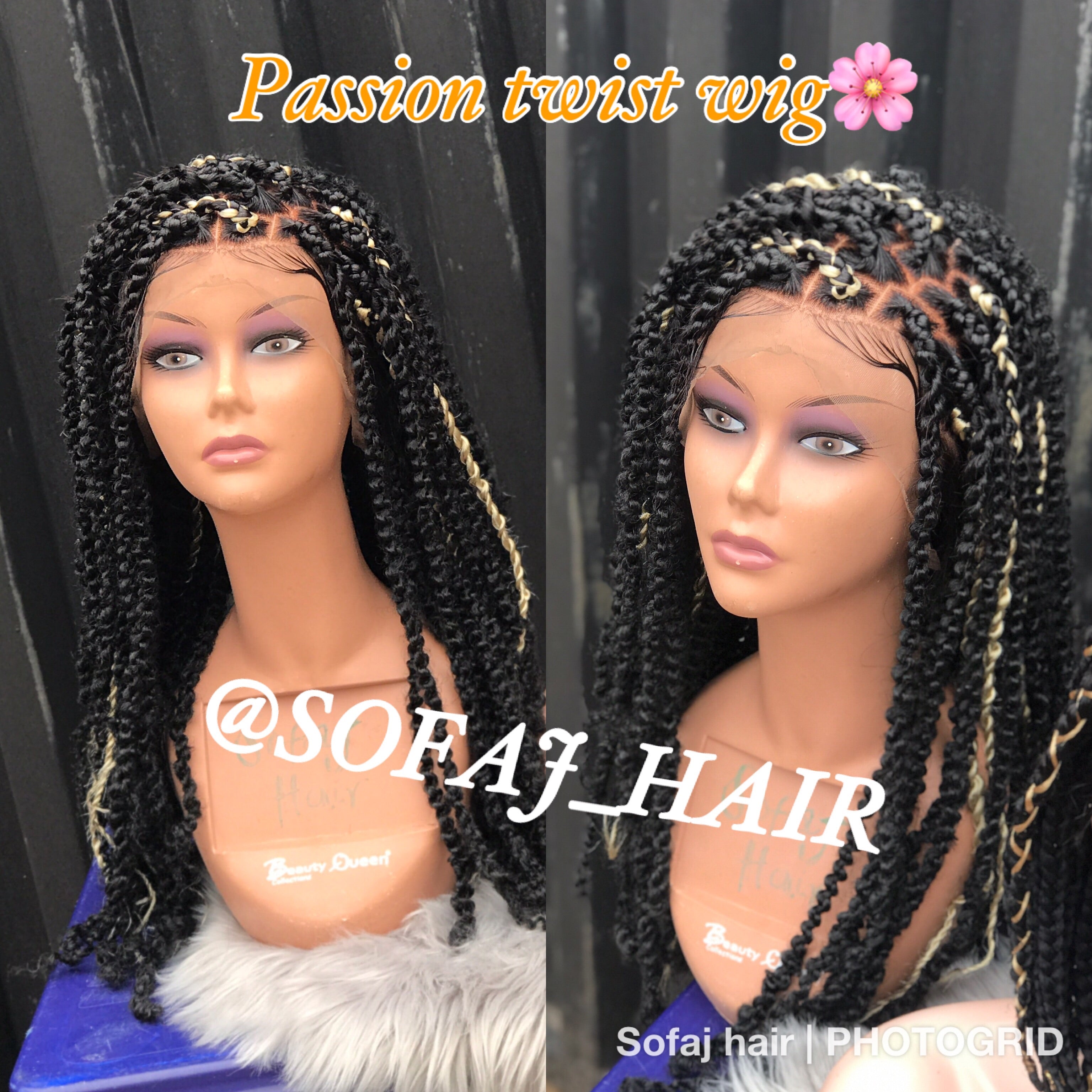 Lace frontal Passion Twist Wig