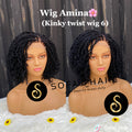 Wig Amina.  (Kinky twist wig 6)