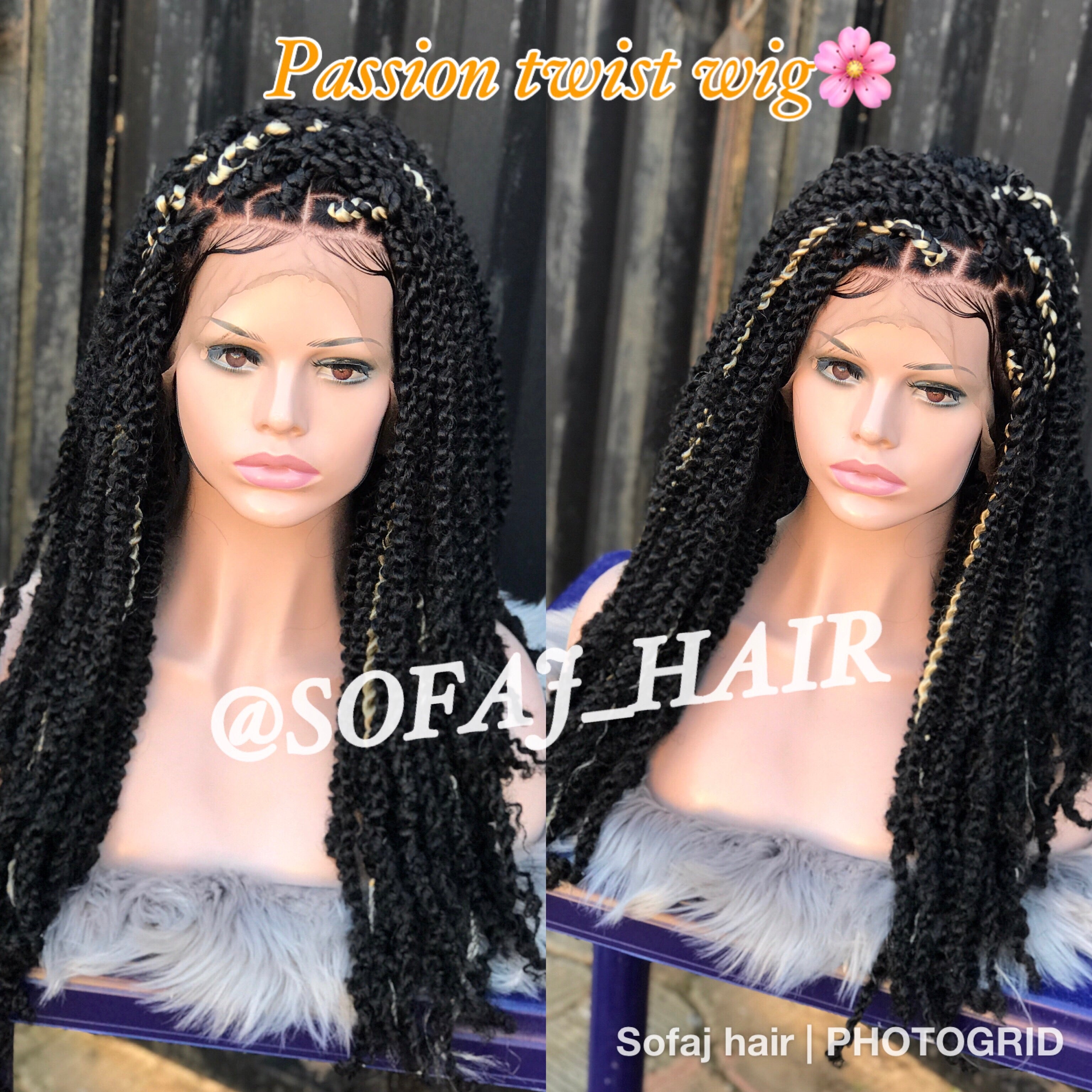 Lace frontal Passion Twist Wig