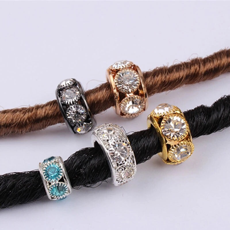 Rhinestone hair beads