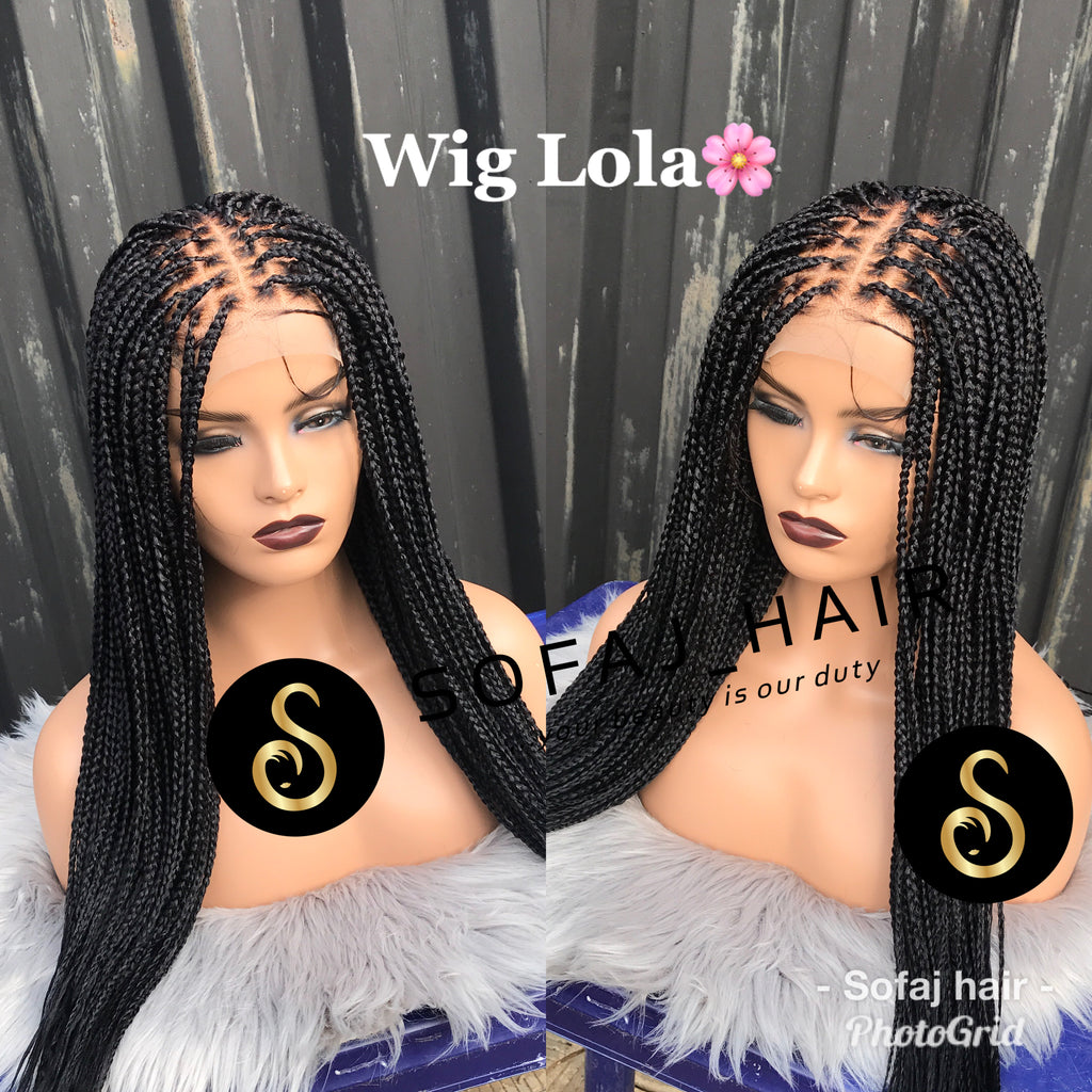 Wig Lola. (Lace closure knotless braids)