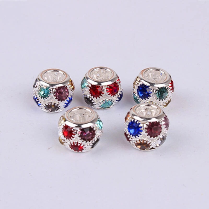 Rhinestone hair beads