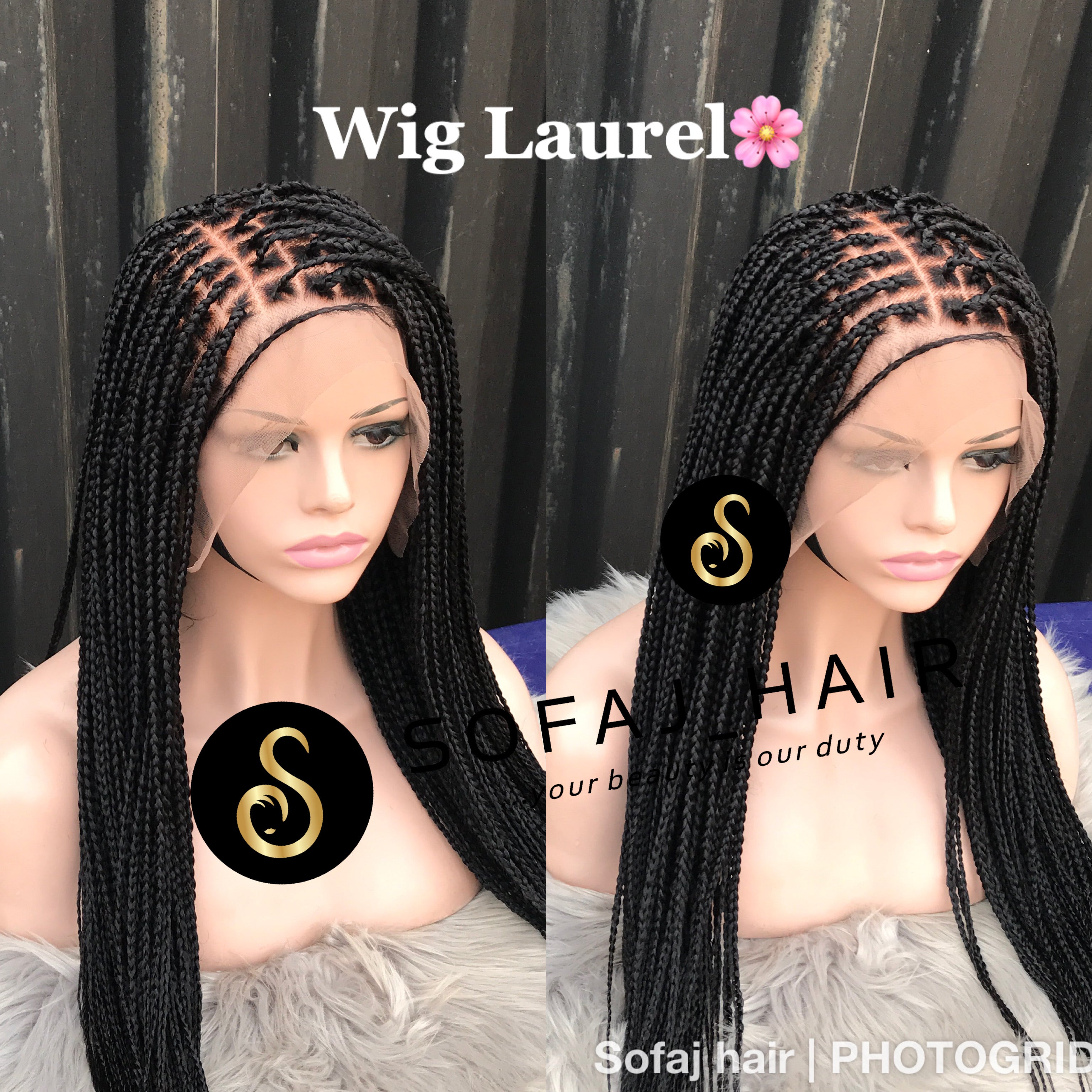 Frontal knotless braids hotsell braided wig