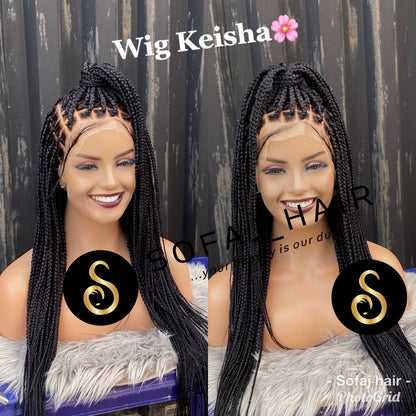 Wig Keisha. (Full lace box braids)