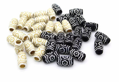Acrylic hair beads